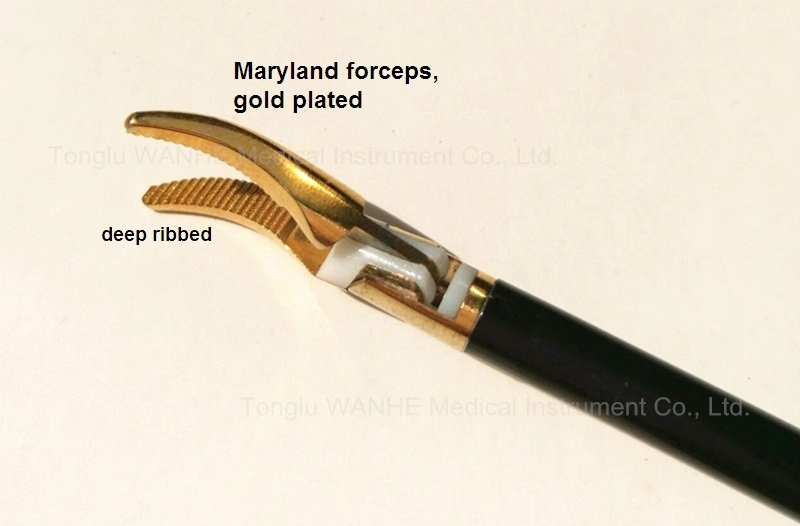 Laparoscopic Instruments Gold-Plated Bipolar Coagulating Forceps