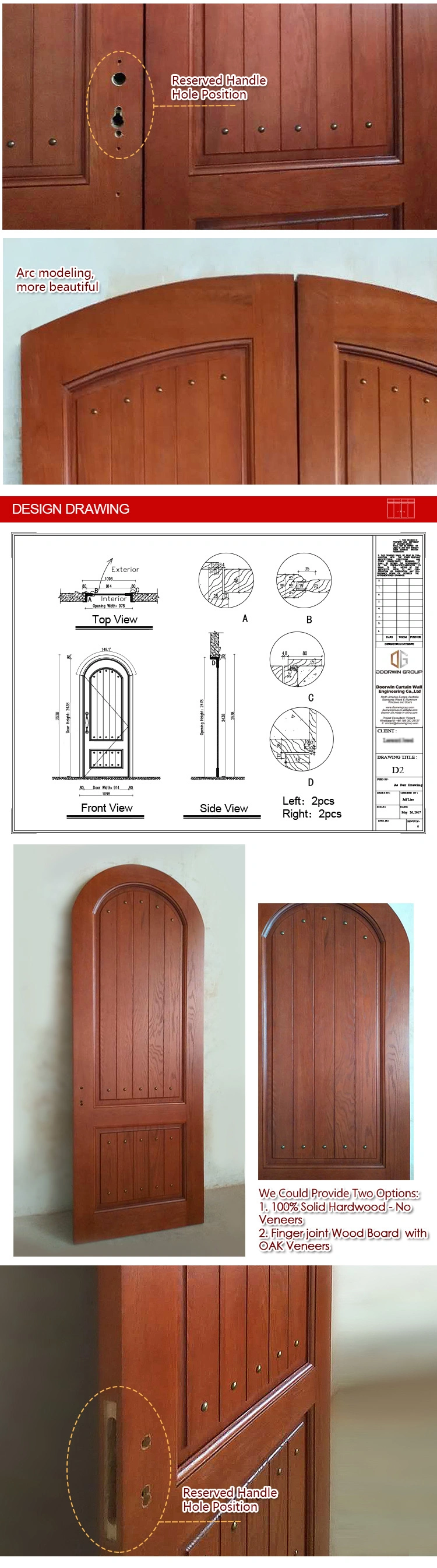 Rustic Charm Plain Solid Wood Doors Crude Lacquer Door Villa Storm Doors Interior Wooden Door Designs