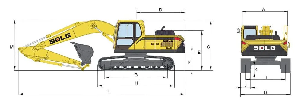 22T Medium crawler excavator for forestry rotating log grasper
