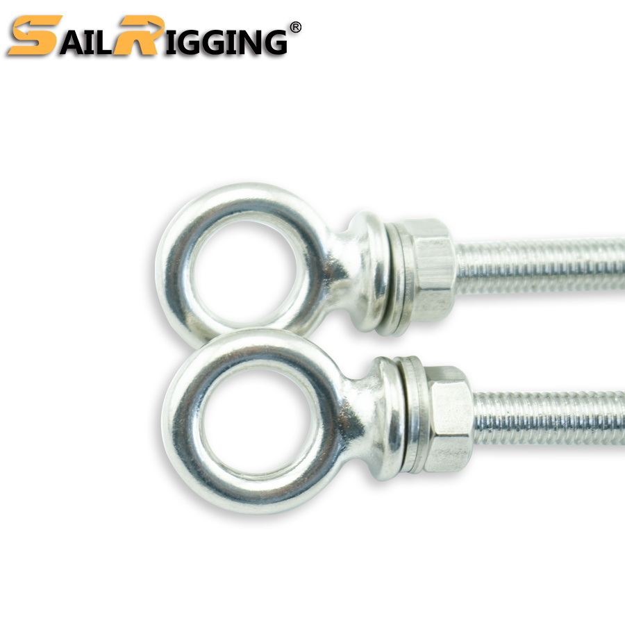 Stainless Steel Lifting Welded Eye Bolts with Double Washers and Nut