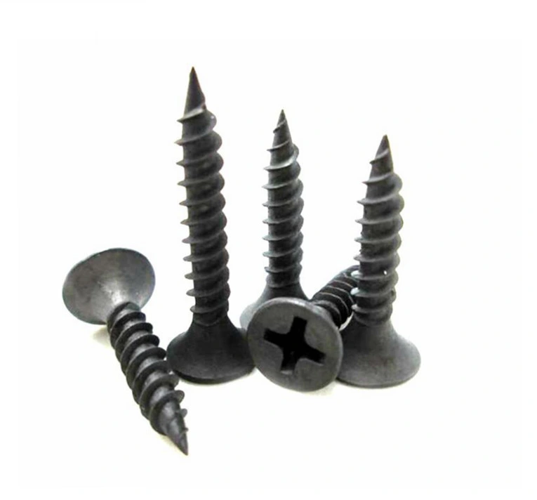 China Factory Supply 25mm 1000psc/Box 20boxes/Carton Black Phosphated Drywall Screw