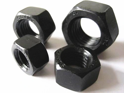 Black Color Carbon Steel Hex Nut Hexagon Nut Carbon Steel Bolt Hex Bolt 4.8