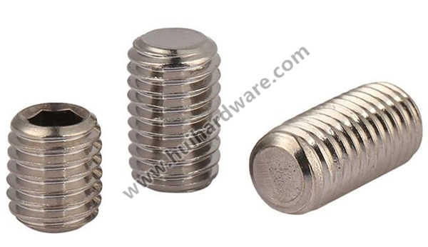 DIN913 Stainless Steel Socket Set Screw with Flat Point Grub Screw Manufacturer