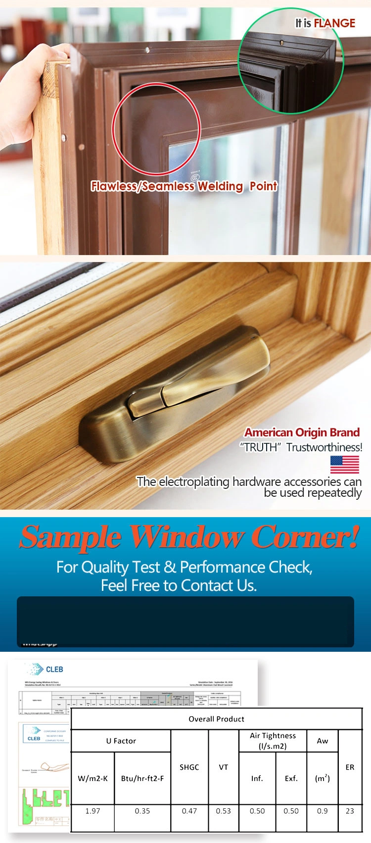 Beautiful Picture Drawing Double Glazed Aluminum Wood Casement Window Excellent Quality Solid Wood Aluminum Windows