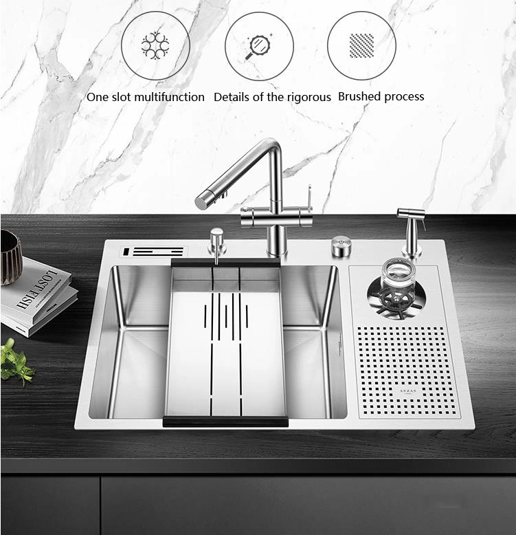 Wholesale New Design Stainless Steel Single Bowl Sink Cup Washer