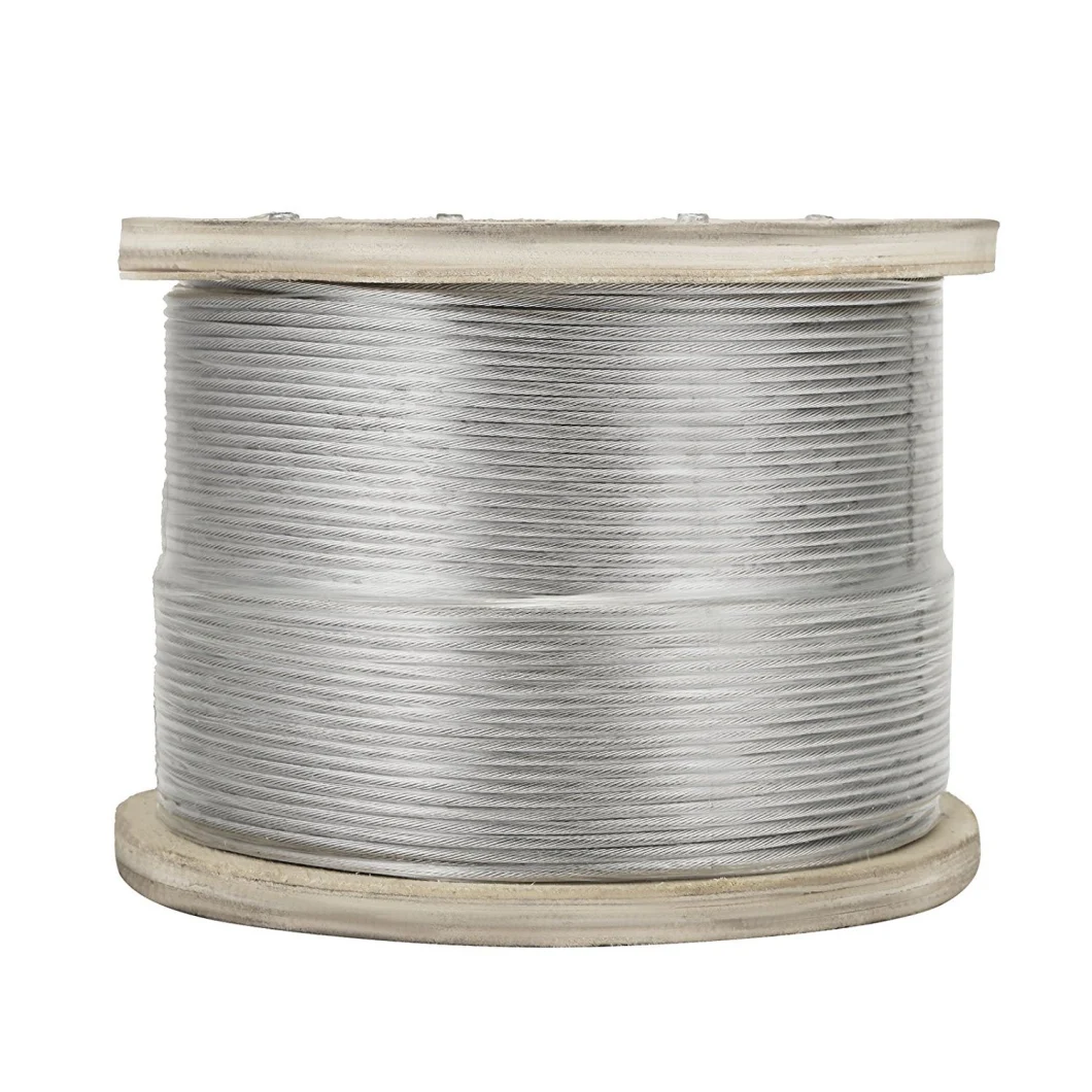 AISI 304/316 7X19 Stainless Steel Wire Rope, Available in Different Sizes