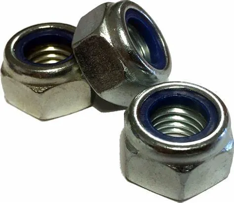 Nut, Zinc Plating, Nylon Insert Lock Nut ANSI B 18.16.6 DIN982 DIN985