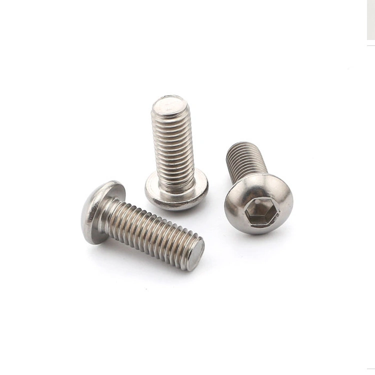 ISO7380 Stainless Steel Hex Socket Button Head Screw
