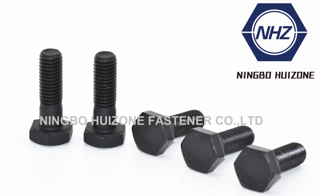 ASTM F3125 Grade A325 / A490 Type 1 Structural Heavy Hex Bolts Black Finish
