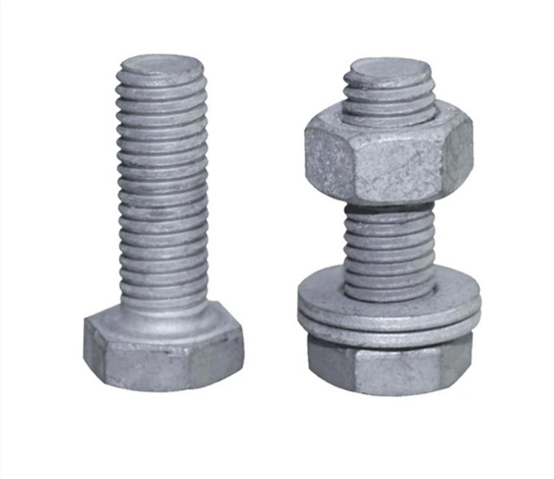 Fastener/Bolt/Electric Hex Bolt/Hex Head/Iron Tower/Carbon Steel/Black/Zinc Plated