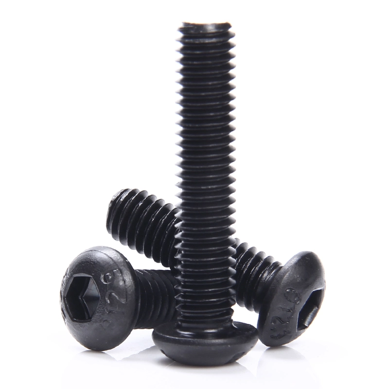 Carbon Steel Black Oxide Hex Socket Pan Head Machine Screws