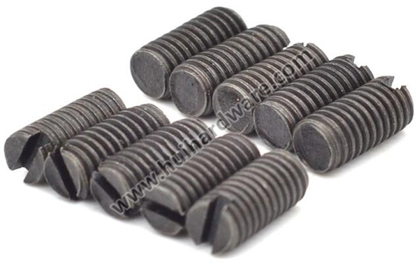 DIN551 ISO4766 Slotted Set Screws with Flat Point with High Quality