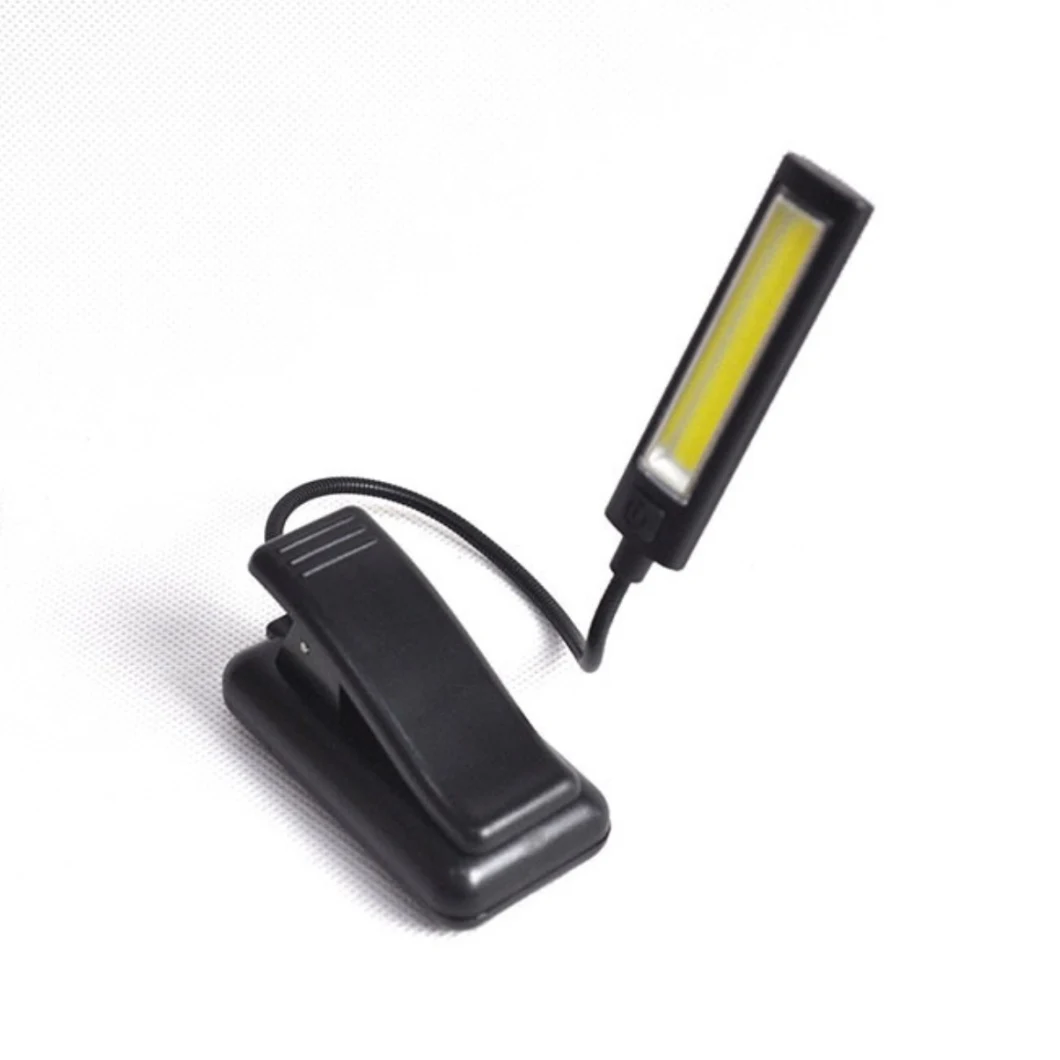 3AAA COB Clip Fixings Flexible Reading Lamp with Clip