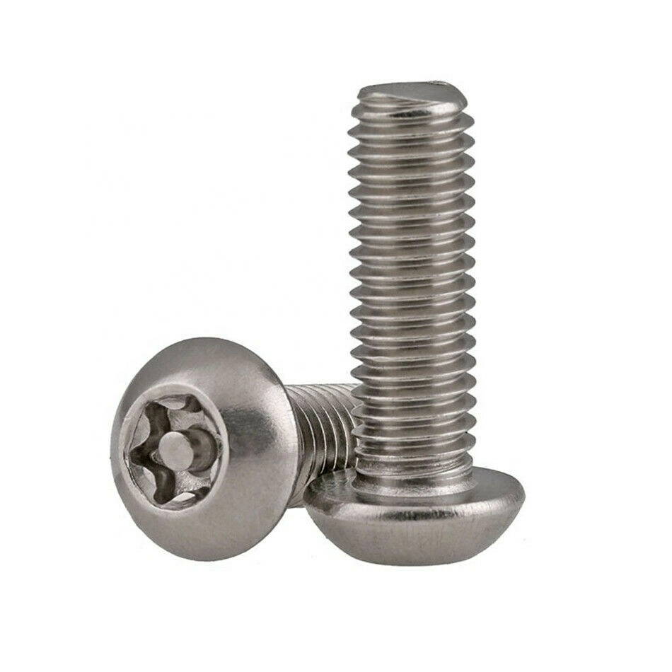 Theft Security Screws Six Lobe Button Head Tamper Proof Bolts Stainless Steelflat Pan Head Screw