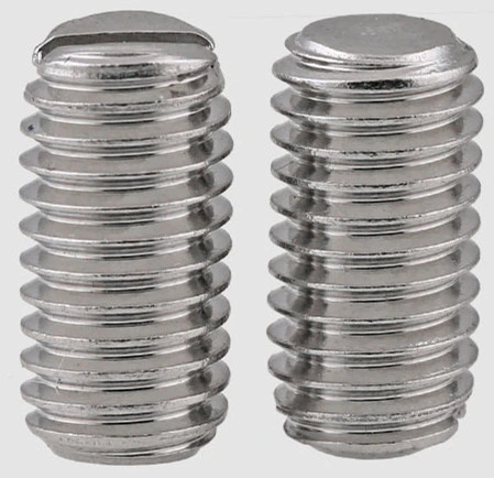 Metric Slotted Set Screws with Flat Point DIN551