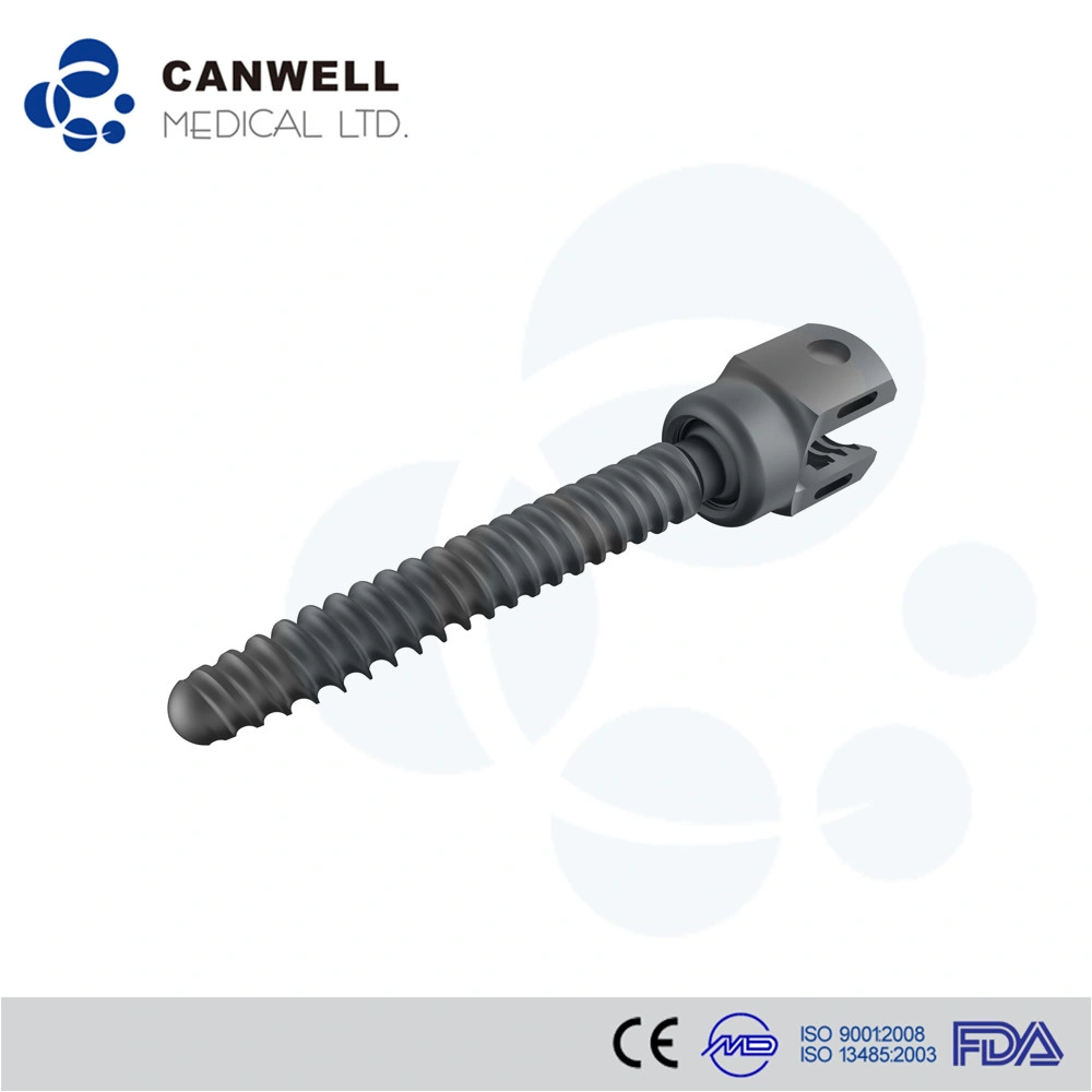 Canwell Spine Titanium Pedicle Screws, FDA CE ISO Titanium Orthopedic Implant Surgical Spine Pedicle Screw