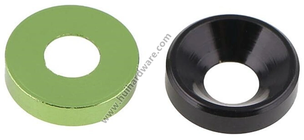 Colorful Anodized Aluminum Countersunk Washers M2 M3 M4 M5