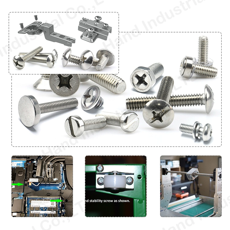 18-8 Steel Assembled Phillips Pan Head Screws Machine Screws with Nuts Set