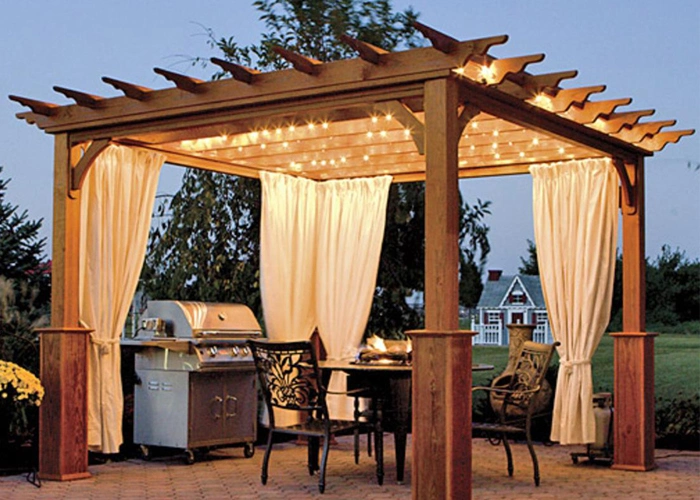 Clever Concealed Fixings No Staining Sealing or Painting WPC Pergola & Gazebo