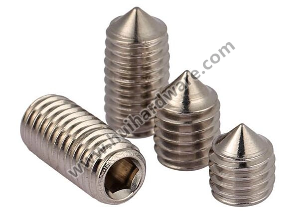 DIN914 Stainless Steel Hex Socket Set Screw Grub Screw with Cone Point