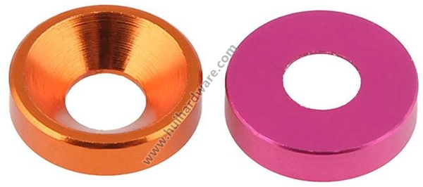 Colorful Anodized Aluminum Countersunk Washers M2 M3 M4 M5