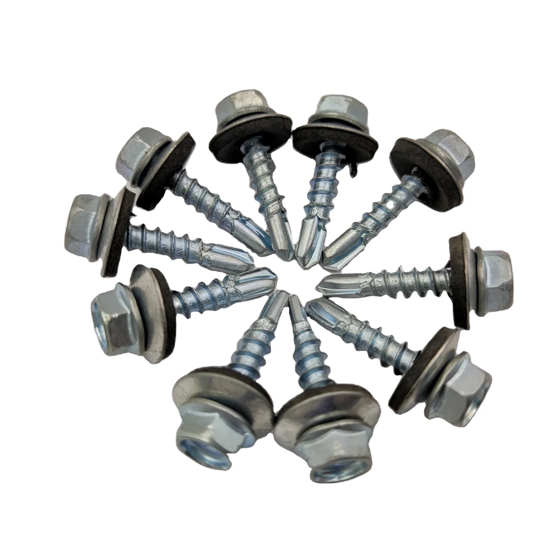 Wholesale 5 Color Painted Titanium Bolt Metal Flange Hex Head Self Drilling Screw/Stainless Steel Screw