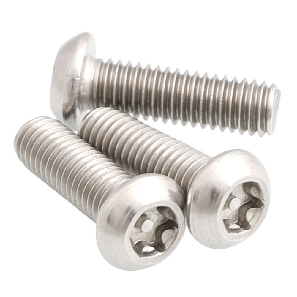 Theft Security Screws Six Lobe Button Head Tamper Proof Bolts Stainless Steelflat Pan Head Screw