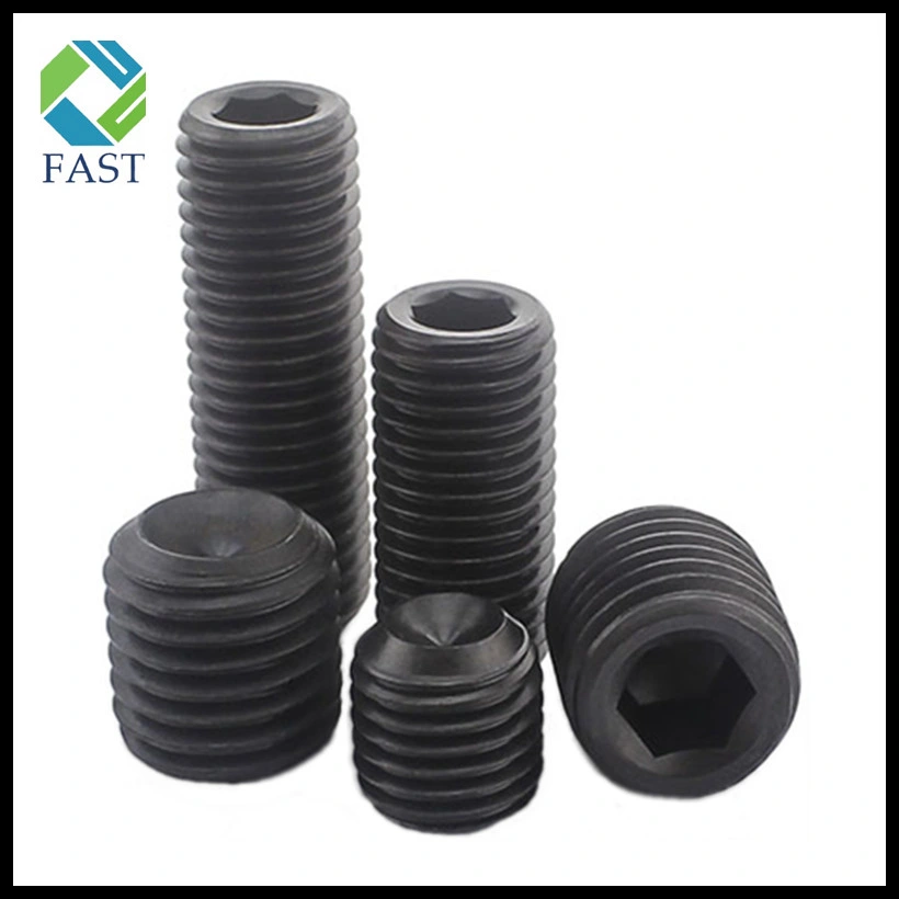 Black Oxide Hex Socket Set Screw with Cup Point DIN916
