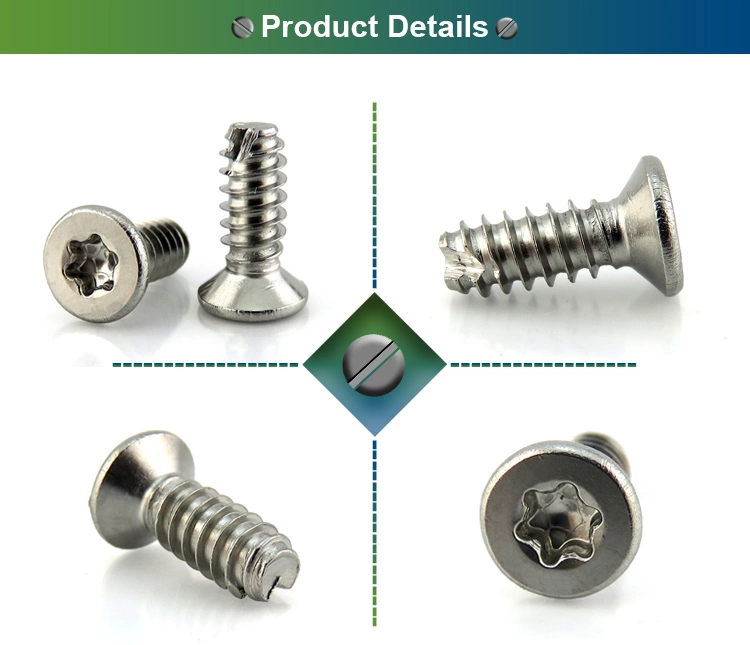 Full Thread with Stoving Varnish Type-P Type Tapping Screw Cut Tail
