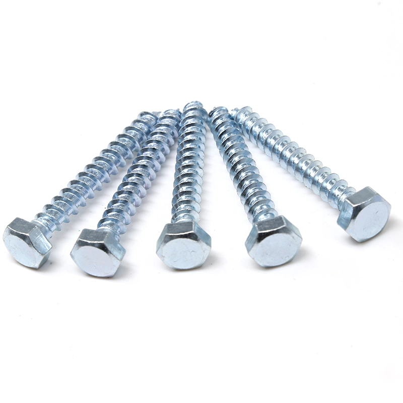 M6 M8 M10 304 Stainless Steel Hex Self Tapping Screw / DIN571 Hex Head Wood Screw