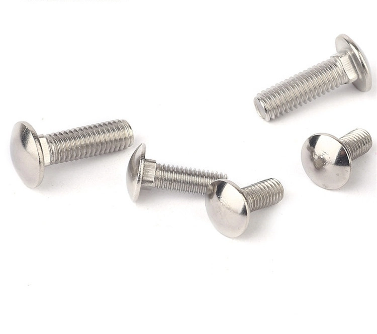 Fastener/Bolt/Carriage Bolt/Round Head Square Neck/Fully Thread/Zinc Plated/Stainless Steel/Dacromet/Balck