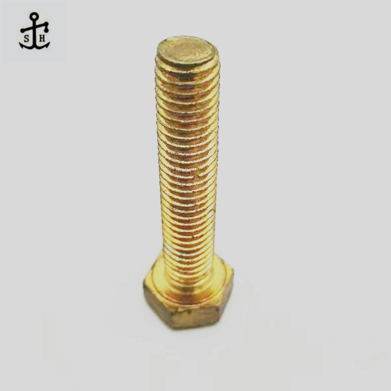 Fastener Manufacturer DIN 931 DIN 933 Copper Brass Hex Head Bolt M6-M24