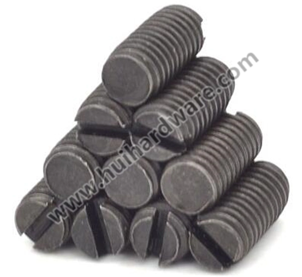 DIN551 ISO4766 Slotted Set Screws with Flat Point with High Quality