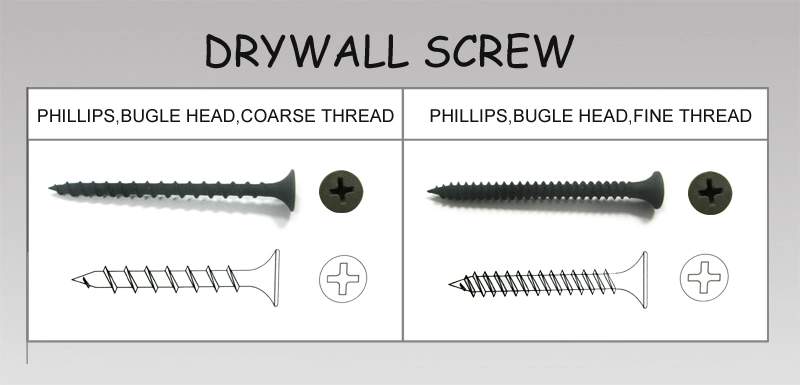 High Quality Black Phosphated Drywall Screw