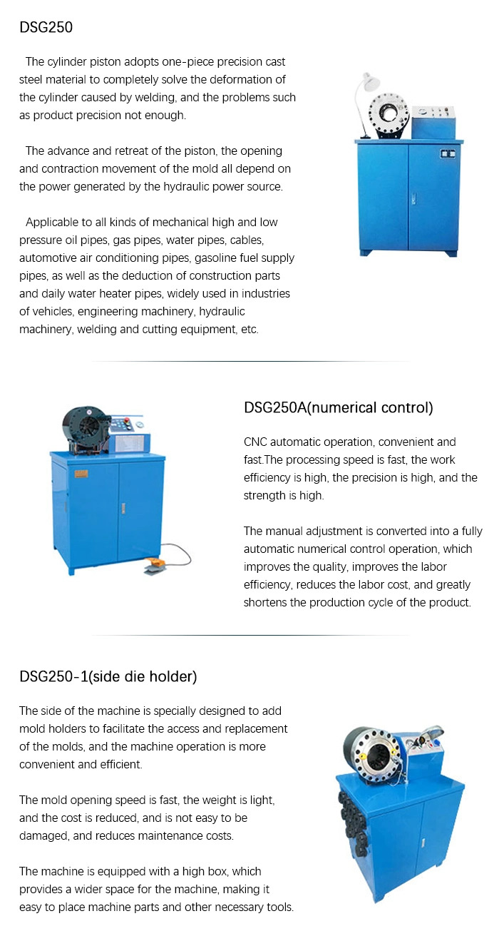 Safe and Convenient Multiple Adjustments Hydraulic Hose Crimper Hydraulic Hose Crimping Machine Hydraulic Hose Crimping Tool