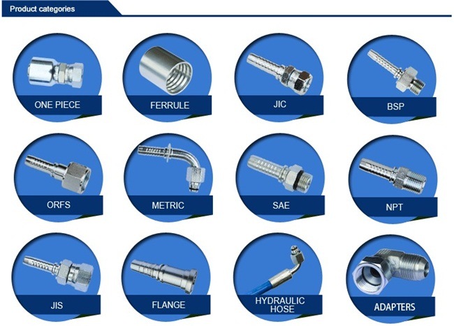 Hose Fittings Hydraulic Carbon Steel Hose Pipe Fittings