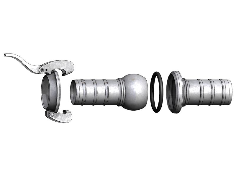 Bauer Quick Coupling with Strainer, Bauer Type Coupling