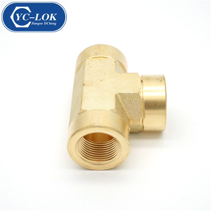Good Price Brass Elbow BSPT Female Tee Tube Fittings Tube Connector