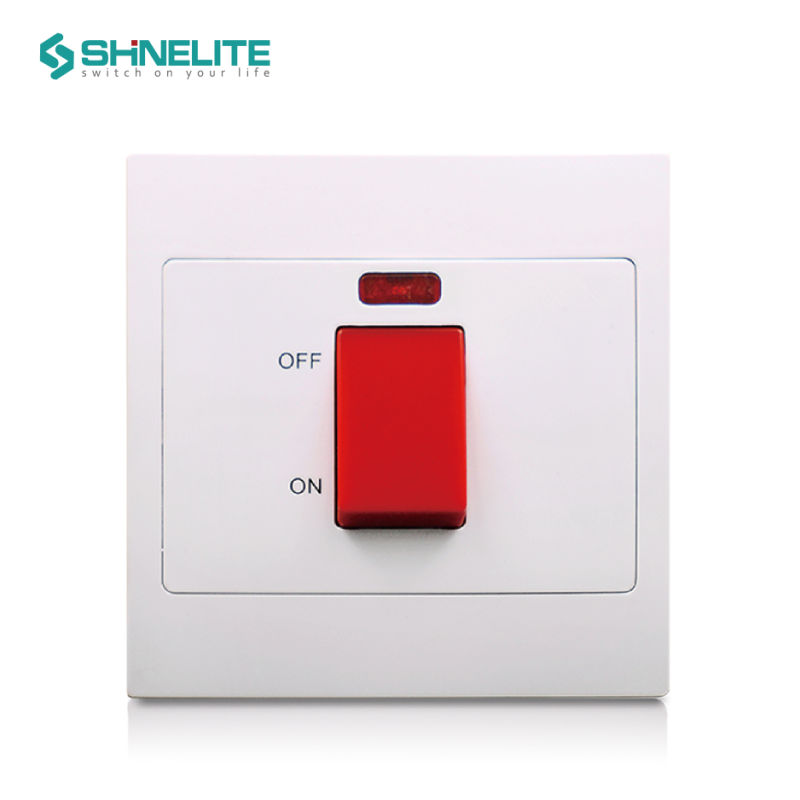 British Standard Plastic Plate 20A Switch with Ce OEM