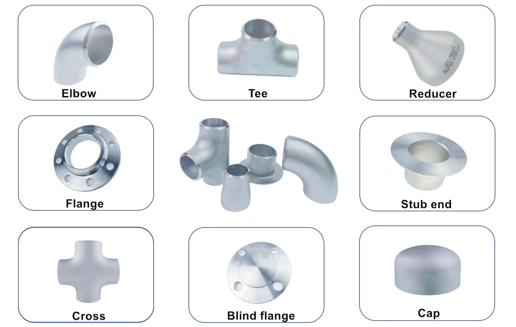 Pipe Steel Flange and Pipe Fitting ANSI B16.5 A105 Forged Flange