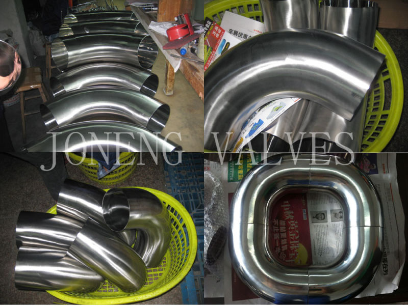 Stainless Steel Food Processing DIN 90 Degree Welded Elbow