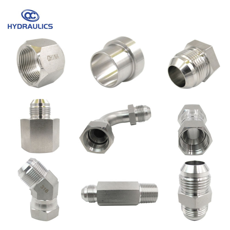 Male Jic Union Stainless Steel Tee Tube Fittings/Hydraulic Adapters