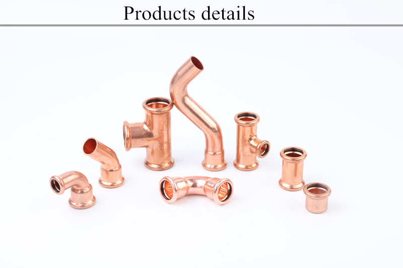 Copper Press Fitting Elbow Tee Coupling Cap Crossing Copper Fitting Plumbing & Pipeline System Fittings