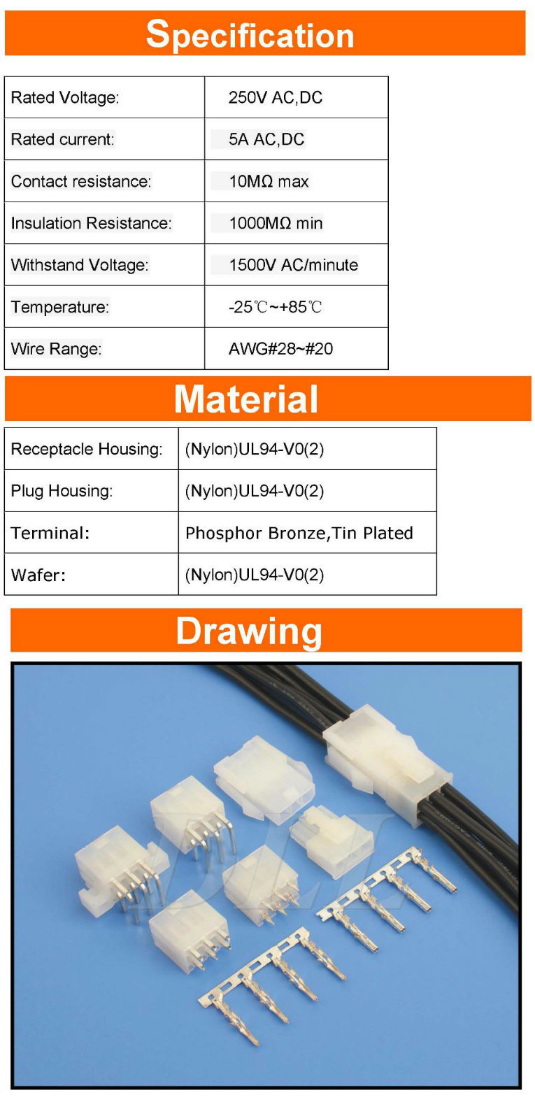 8-Pin Molex 39012080 5557-08r Dual Row Receptacle Housing Connector