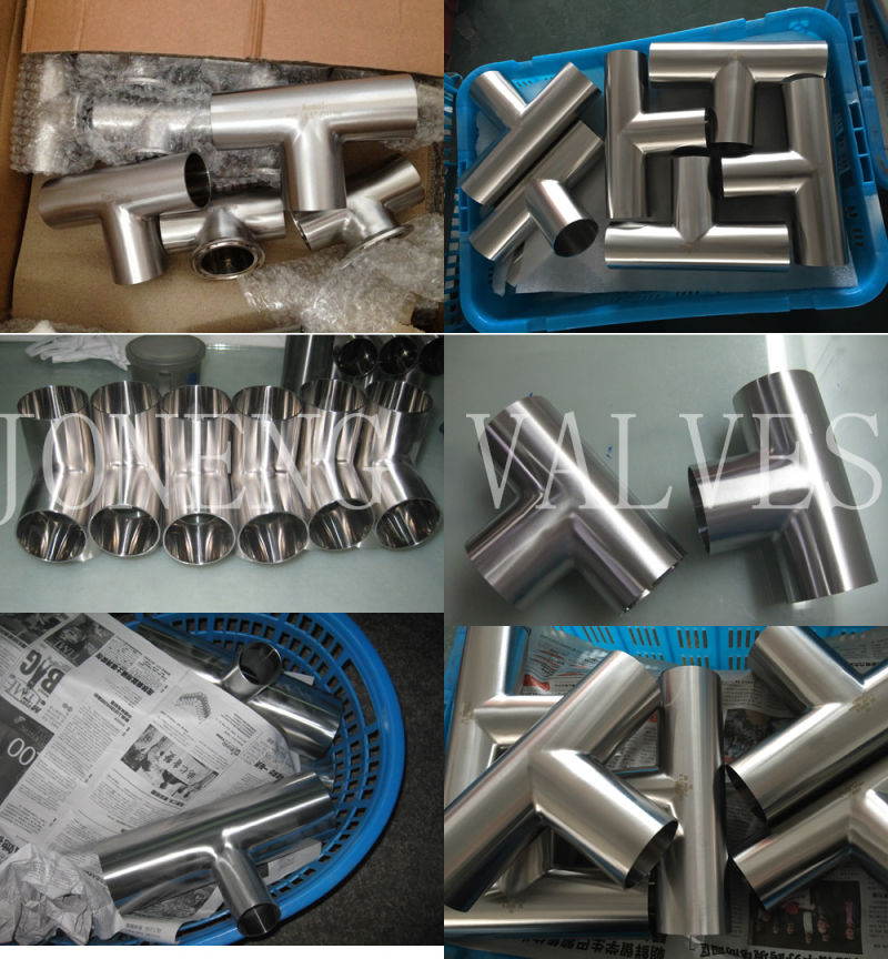 Stainless Steel Food Grade Double Swept Tee Pipe Fitting
