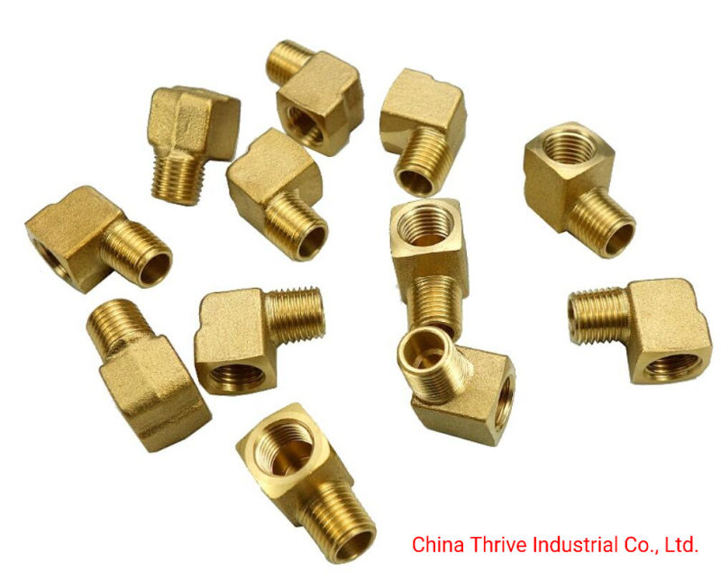 Brass Forged Half-Electroplated Female Elbow Compression Fitting