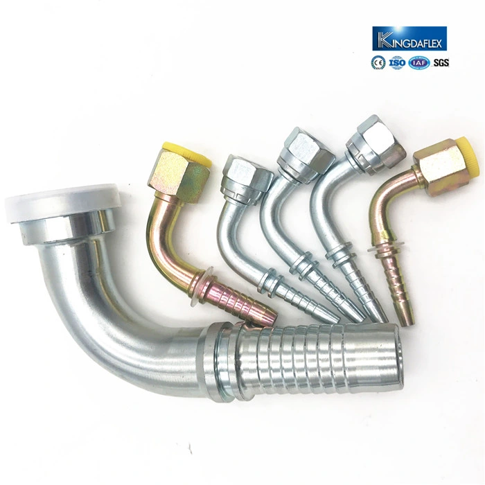 Oil Resistant Carbon Steel Metric Hydraulic Hose Pipe Fittings Connector