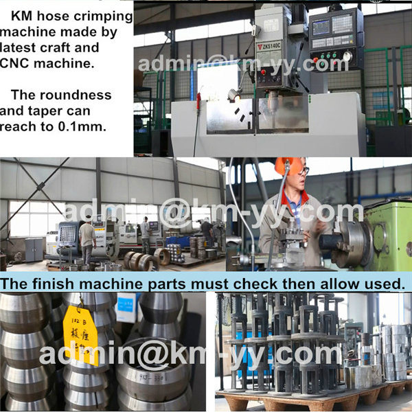 Approved Ce Hydraulic Hose Crimping Machine Km-91h-6 Crimping 2inch Hydraulic Hose From China Manufacturer