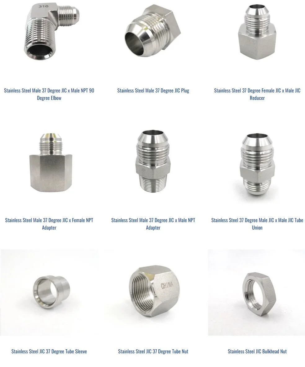 Male NPT Elbow Hydraulic Adapter/Stainless Steel Pipe Fittings