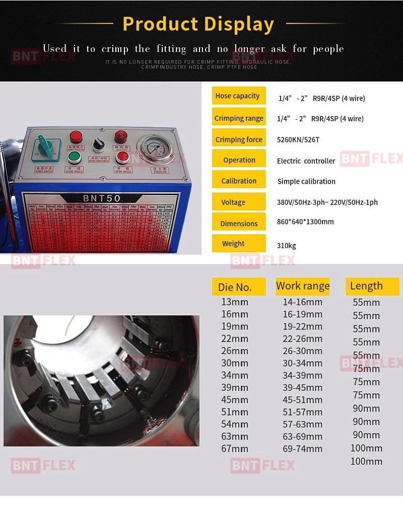 2'' Used Hydraulic Hose Crimper /Automatic Crimping/Hydraulic Hose Crimping/Manual Hose Crimping Machine for Sale